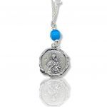 Silver 925° car charm with Saint Christopher (code M2337)